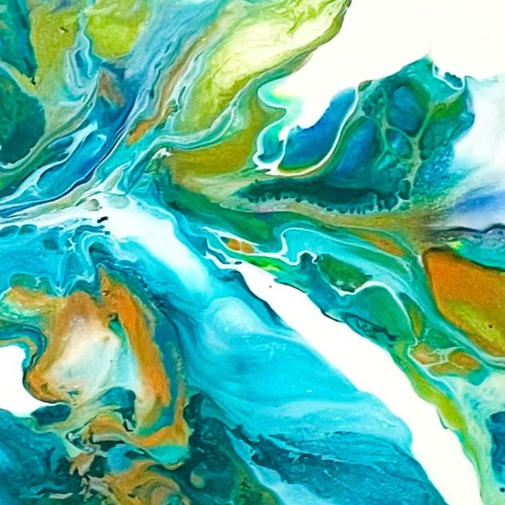 This is an acrylic art liquid pour original painting by Angel in the Water.
